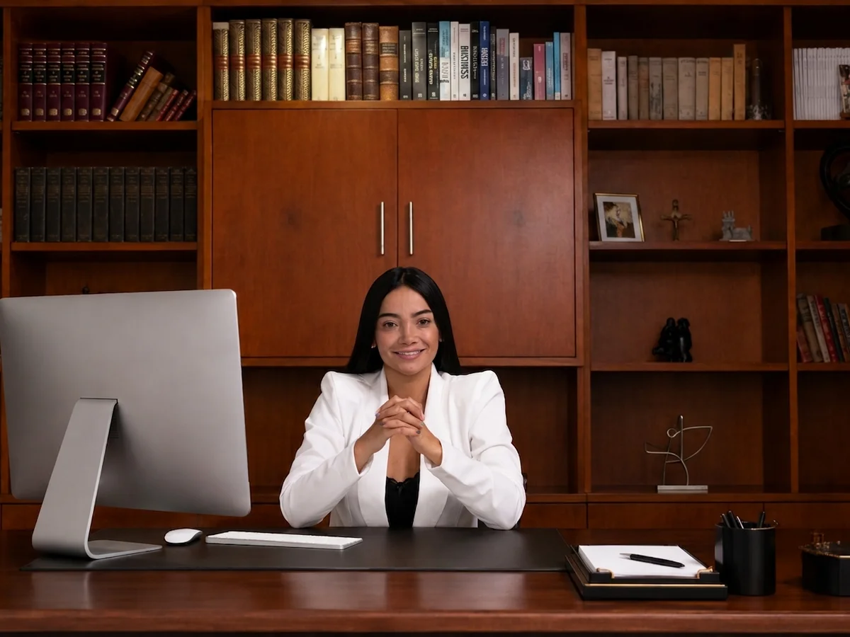 Diana Botero in her office